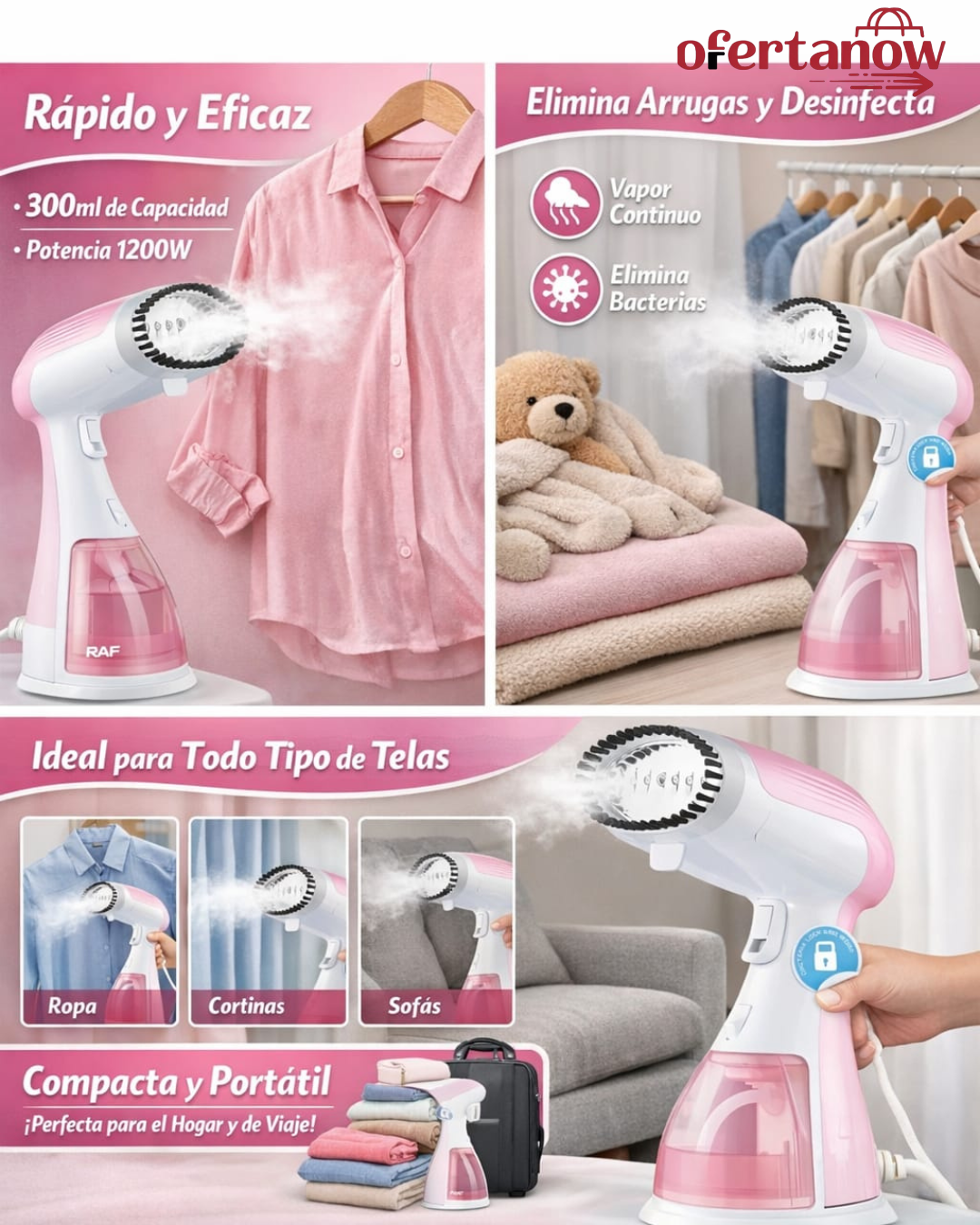 Plancha De Vapor Raf De Mano