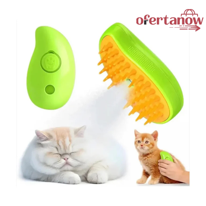 Cepillo de Vapor Profesional para Mascotas 3 en 1
