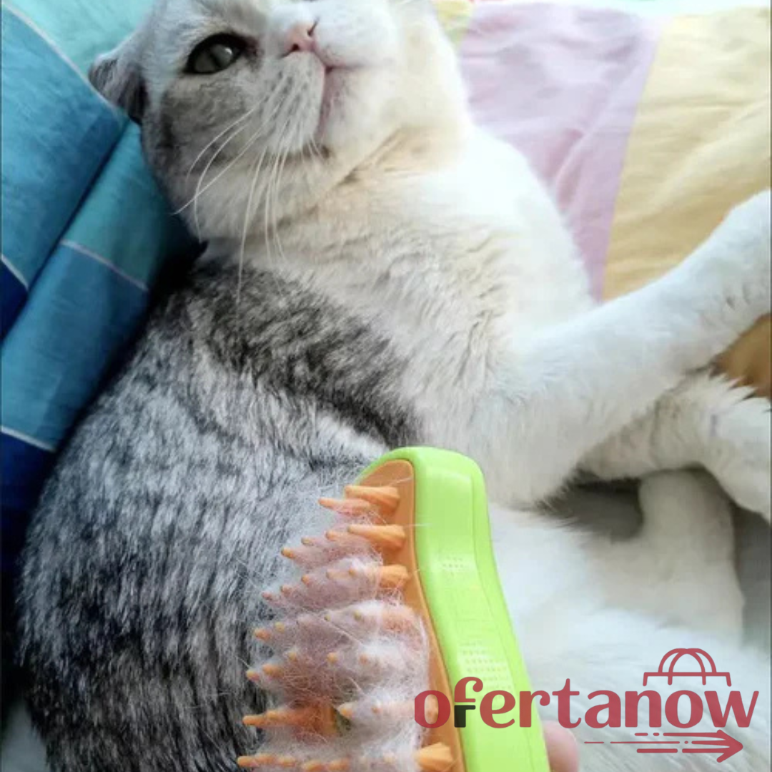 Cepillo de Vapor Profesional para Mascotas 3 en 1